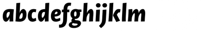 Novel Sans Pro ExtraBold Italic Font LOWERCASE
