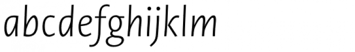 Novel Sans Pro ExtraLight Italic Font LOWERCASE