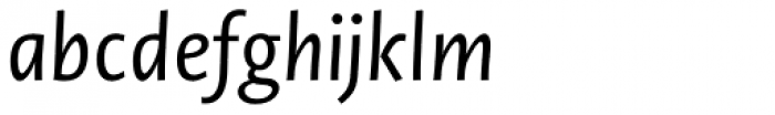 Novel Sans Pro Italic Font LOWERCASE