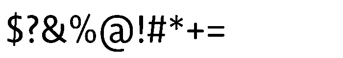 Novel Sans Rounded Cyrillic Cnd Regular Font OTHER CHARS