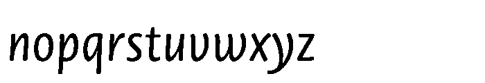 Novel Sans Rounded Greek Cnd Italic Font LOWERCASE