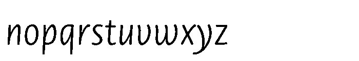 Novel Sans Rounded Greek Cnd Light Italic Font LOWERCASE
