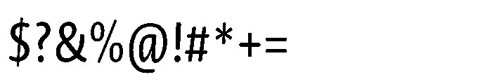 Novel Sans Rounded Greek XCnd Italic Font OTHER CHARS