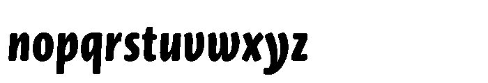 Novel Sans Rounded Greek XXCnd ExtraBold Italic Font LOWERCASE