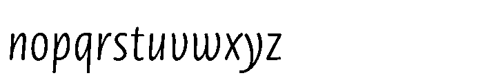 Novel Sans Rounded Greek XXCnd Light Italic Font LOWERCASE