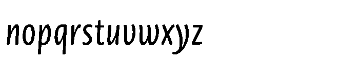 Novel Sans Rounded Greek XXXCnd Italic Font LOWERCASE
