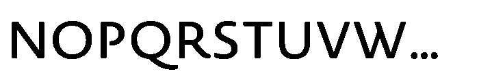 Novel Sans Rounded Hebrew Medium Font UPPERCASE