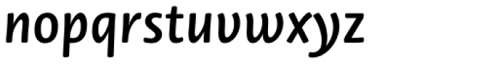 Novel Sans Rounded Italics Pro Semi Bold Italic Font LOWERCASE