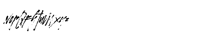 November Rain Brush Font LOWERCASE