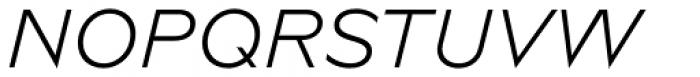 Novera Classic Light Italic Font UPPERCASE