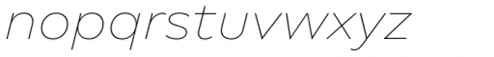 Novera Classic Thin Italic Font LOWERCASE