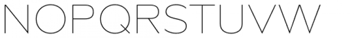 Novera Classic Thin Font UPPERCASE