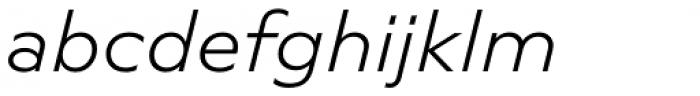 Novera Modern Light Italic Font LOWERCASE