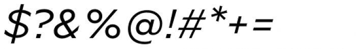 Novera Modern Regular Italic Font OTHER CHARS