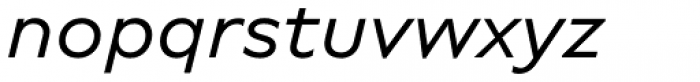 Novera Modern Regular Italic Font LOWERCASE