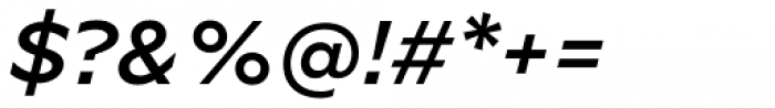 Novera Modern Semi Bold Italic Font OTHER CHARS