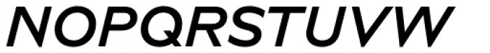 Novera Modern Semi Bold Italic Font UPPERCASE