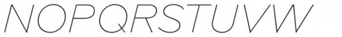 Novera Modern Thin Italic Font UPPERCASE