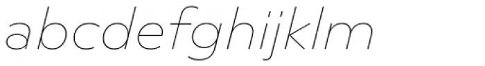 Novera Modern Thin Italic Font LOWERCASE