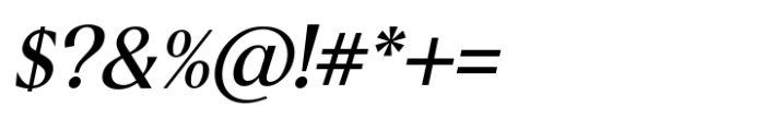 Noverich Italic Font OTHER CHARS
