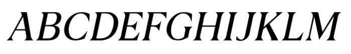Noverich Italic Font UPPERCASE