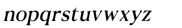 Noverich Italic Font LOWERCASE