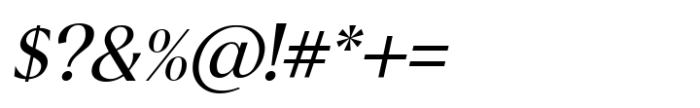Noverich Light Italic Font OTHER CHARS