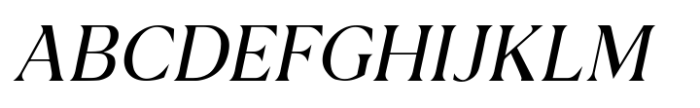 Noverich Light Italic Font UPPERCASE