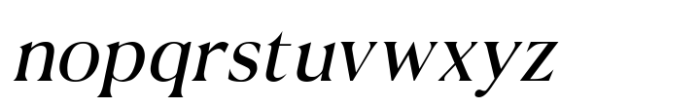 Noverich Light Italic Font LOWERCASE