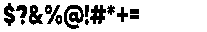 Noverion Sans Black Condensed Font OTHER CHARS