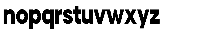 Noverion Sans Black Condensed Font LOWERCASE