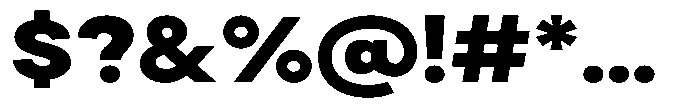 Noverion Sans Black Expanded Font OTHER CHARS
