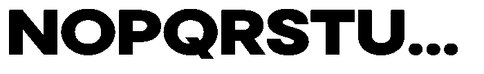 Noverion Sans Black Expanded Font UPPERCASE