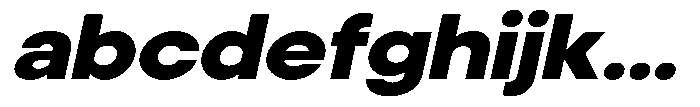 Noverion Sans Black Slanted Expanded FONT