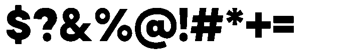 Noverion Sans Black Font OTHER CHARS