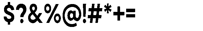 Noverion Sans Bold Condensed Font OTHER CHARS