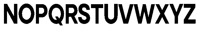 Noverion Sans Bold Condensed Font UPPERCASE