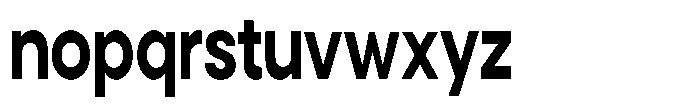Noverion Sans Bold Condensed Font LOWERCASE
