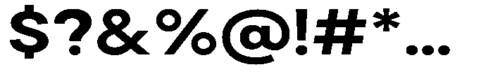 Noverion Sans Bold Expanded Font OTHER CHARS