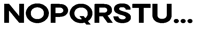 Noverion Sans Bold Expanded Font UPPERCASE