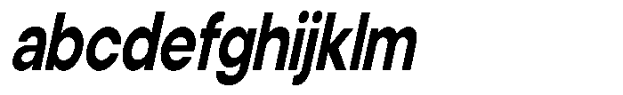 Noverion Sans Bold Slanted Condensed FONT