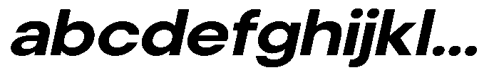 Noverion Sans Bold Slanted Expanded FONT