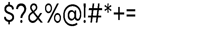 Noverion Sans Condensed Font OTHER CHARS