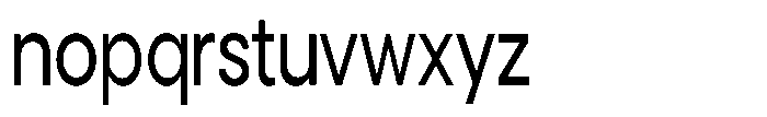Noverion Sans Condensed Font LOWERCASE