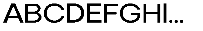 Noverion Sans Expanded Font UPPERCASE