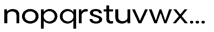 Noverion Sans Expanded Font LOWERCASE
