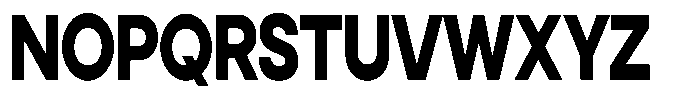 Noverion Sans Extra Bold Condensed Font UPPERCASE