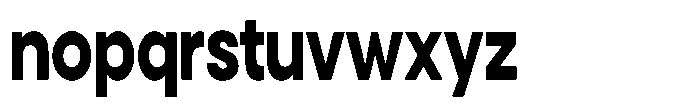 Noverion Sans Extra Bold Condensed Font LOWERCASE