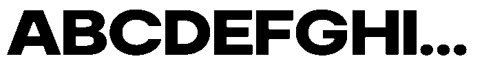 Noverion Sans Extra Bold Expanded Font UPPERCASE