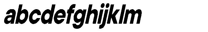 Noverion Sans Extra Bold Slanted Condensed FONT